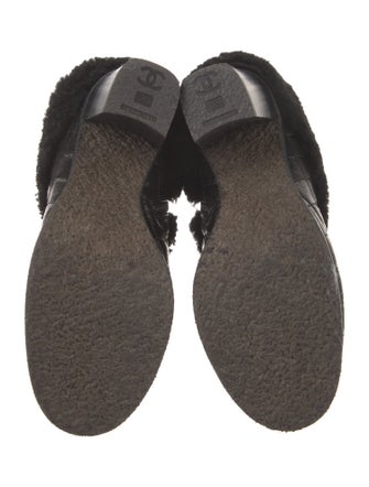 Chanel 2014 Interlocking CC Logo Boots