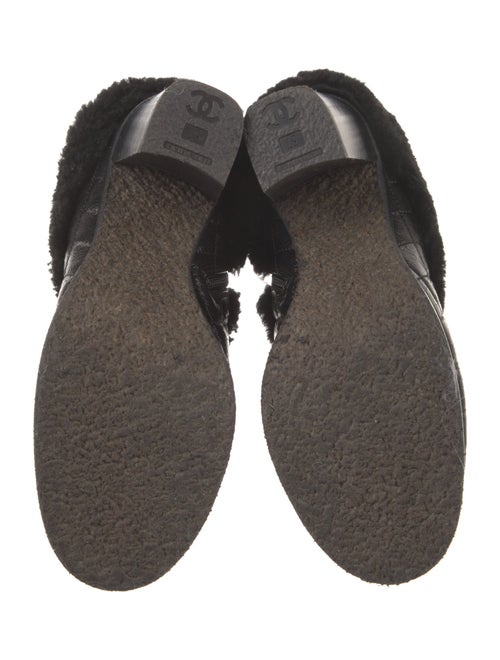 Chanel 2014 Interlocking CC Logo Boots