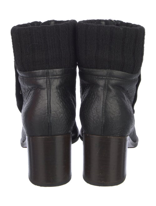 Chanel Interlocking CC Logo Leather Sock Boots