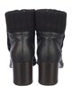 Chanel Interlocking CC Logo Leather Sock Boots