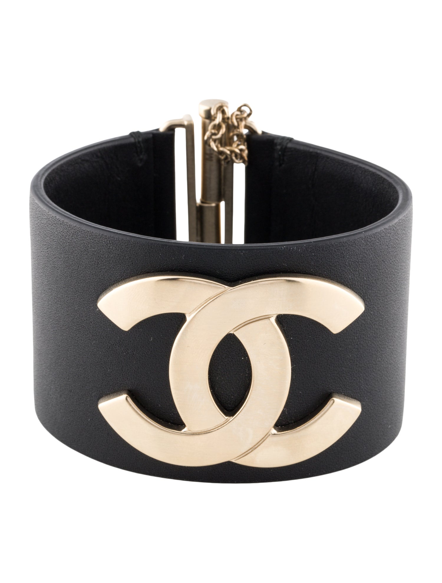 Chanel Leather CC Bracelet