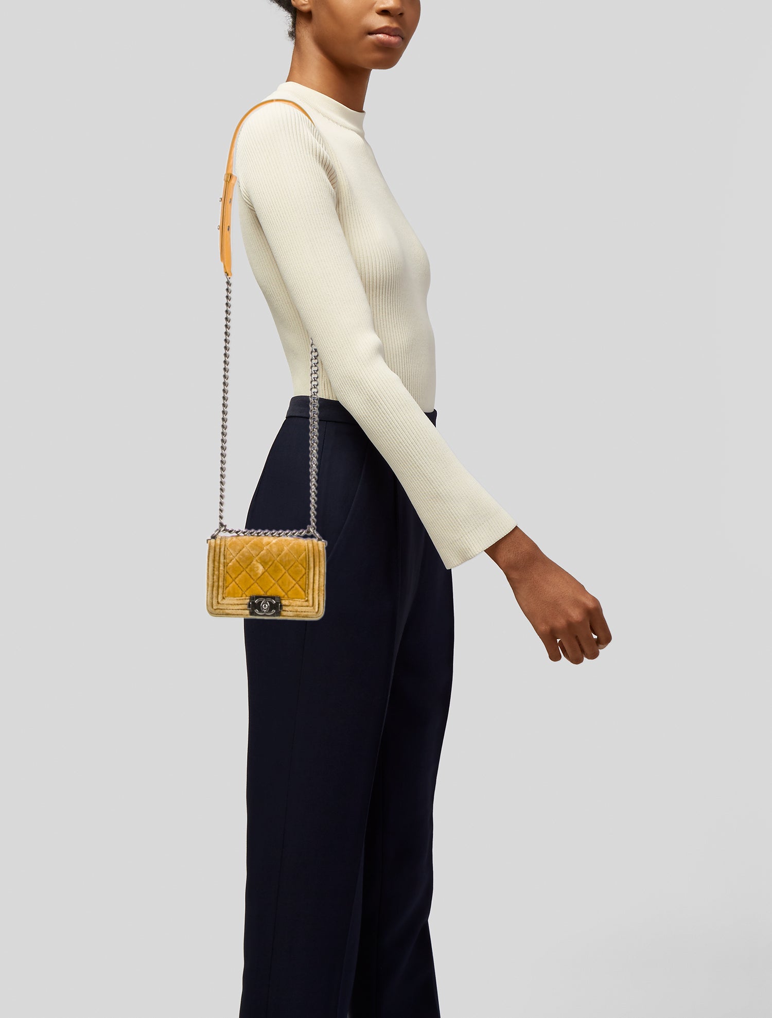 Chanel Mini Velvet Boy Bag