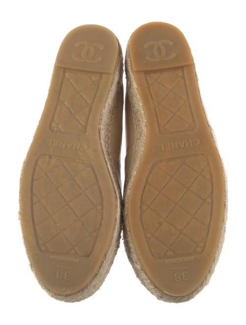 Chanel Interlocking CC Logo Lambskin Espadrilles