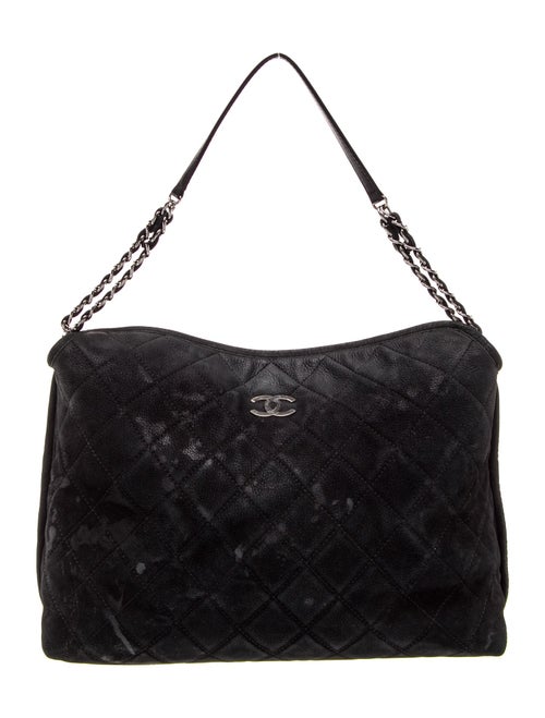 Chanel Quilted Fold Over Shoulder Bag