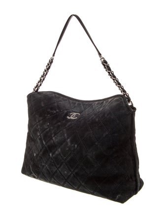 Chanel Quilted Fold Over Shoulder Bag