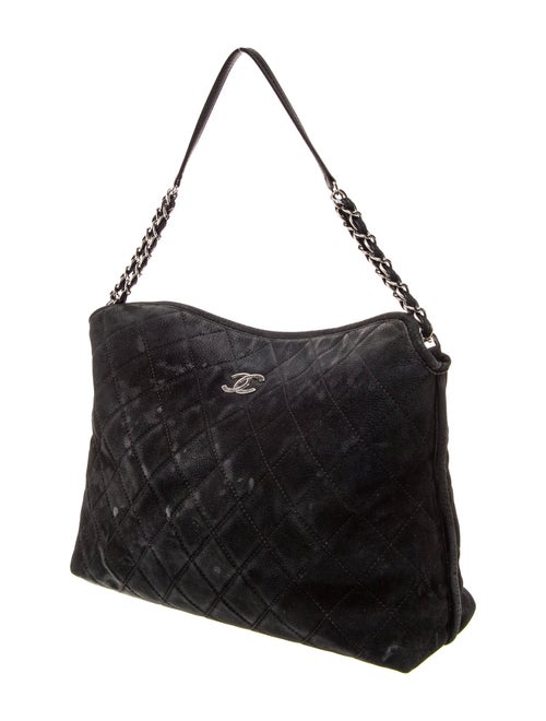 Chanel Quilted Fold Over Shoulder Bag