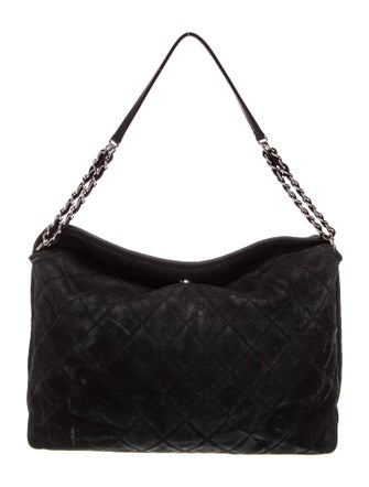 Chanel Quilted Fold Over Shoulder Bag