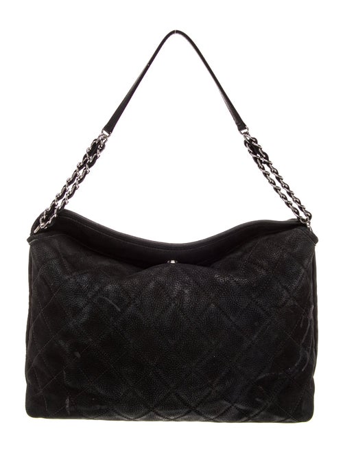 Chanel Quilted Fold Over Shoulder Bag