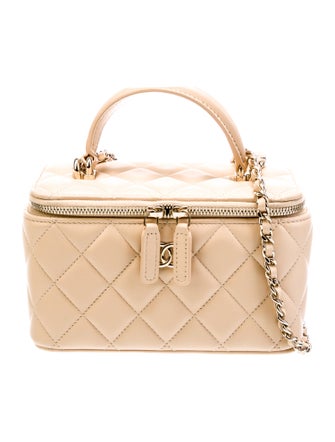 Chanel 2024 Small Quilted Vanity Case w/ Chain