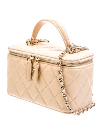 Chanel 2024 Small Quilted Vanity Case w/ Chain