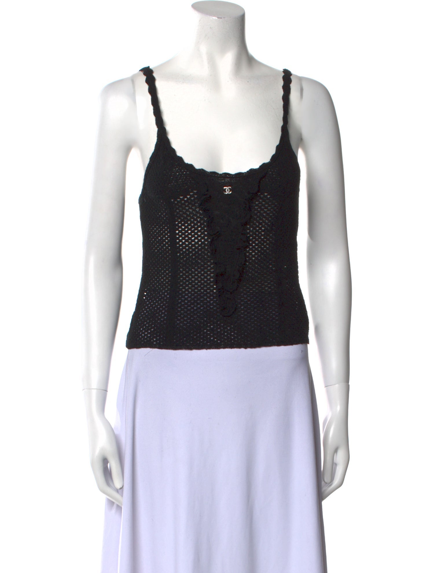 Vivienne Tam Vintage Mao Top - Black Tops, Clothing