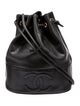 Chanel Caviar CC Drawstring Bucket Bag
