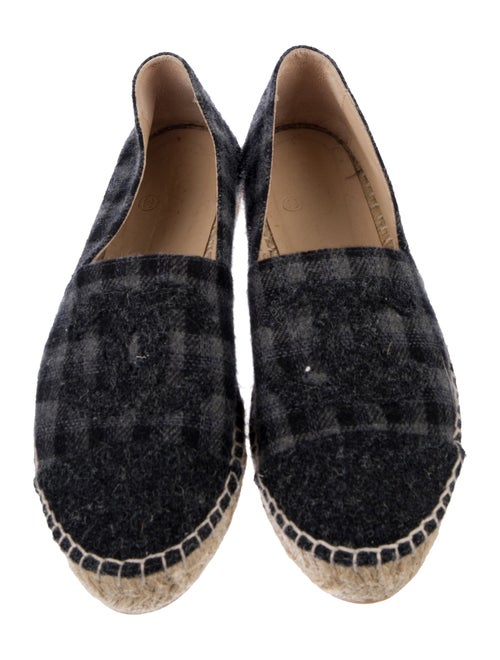 Chanel Interlocking CC Logo Wool Espadrilles