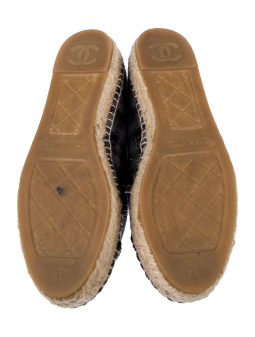 Chanel Interlocking CC Logo Wool Espadrilles
