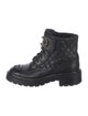 Chanel Interlocking CC Logo Leather Combat Boots