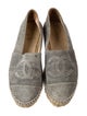 Chanel Interlocking CC Logo Suede Espadrilles