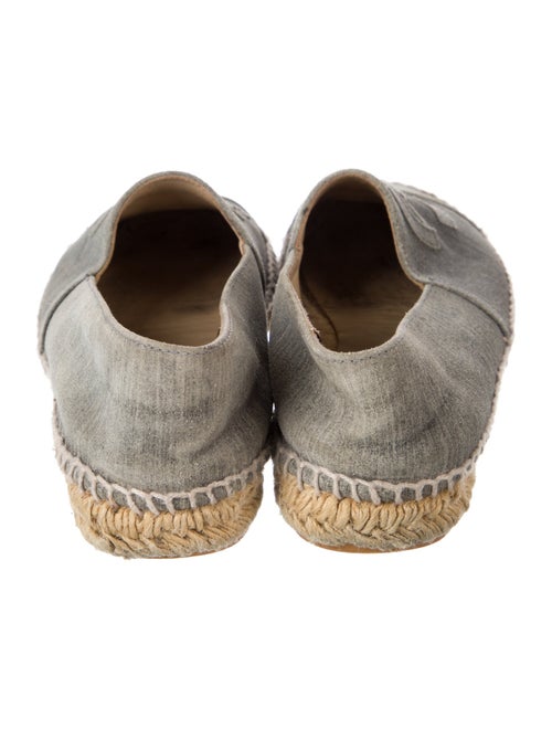 Chanel Interlocking CC Logo Suede Espadrilles
