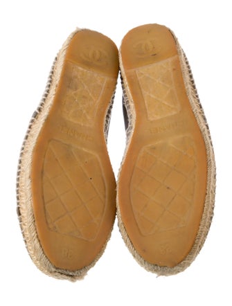 Chanel Interlocking CC Logo Suede Espadrilles