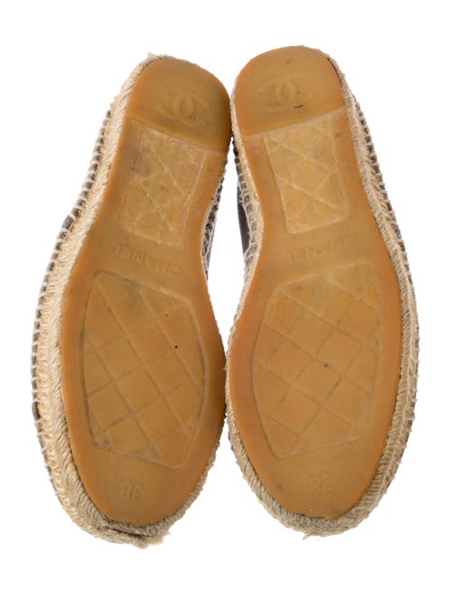 Chanel Interlocking CC Logo Suede Espadrilles