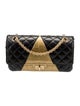 Chanel Leather Crocodile Embossed 225 Reissue Double Flap Bag