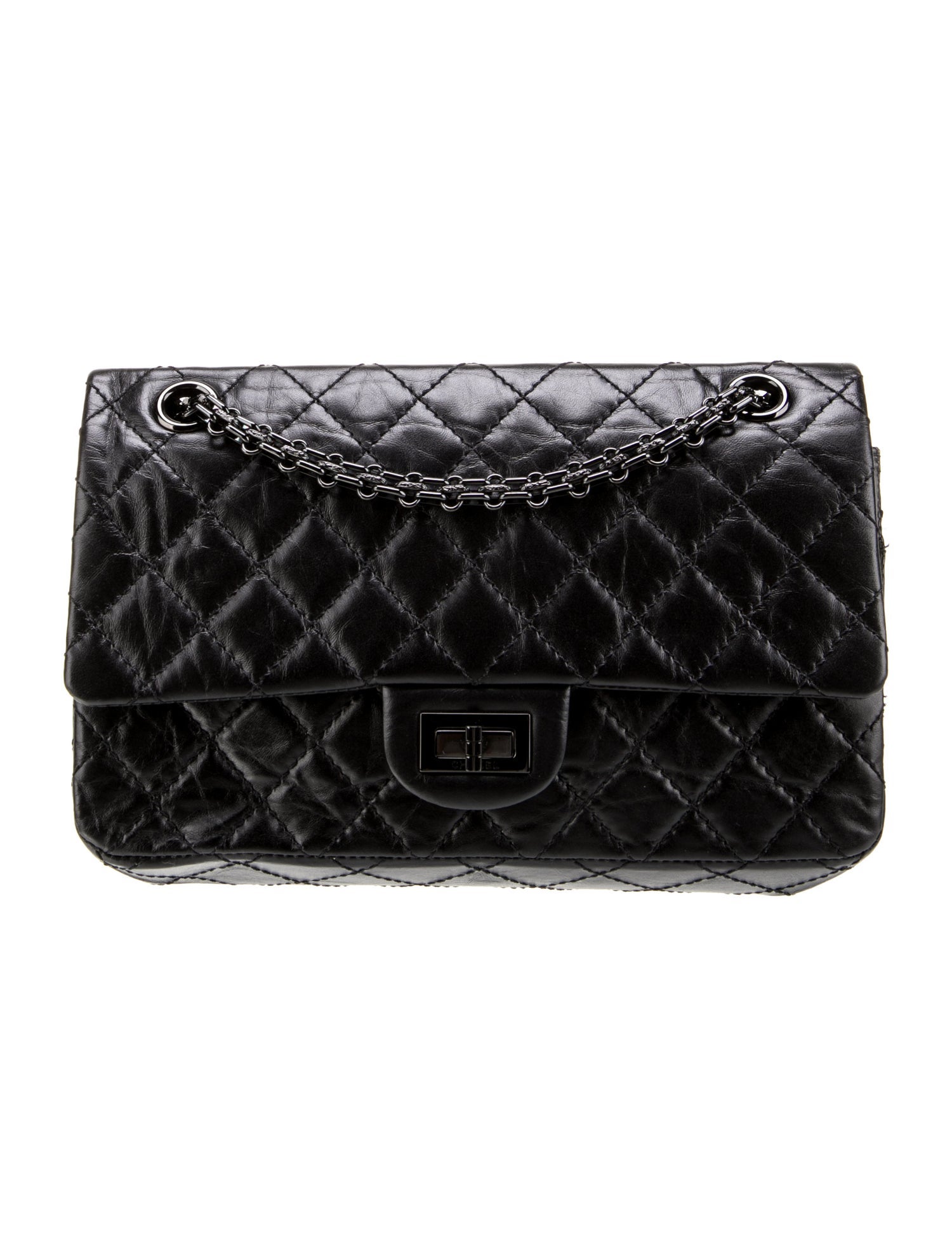 Chanel Reissue 225 So Black Double Flap Bag