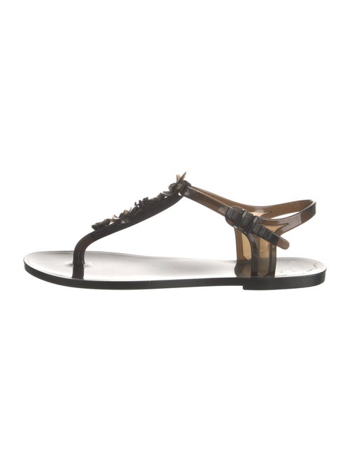 Chanel 2016 Interlocking CC Logo T-Strap Sandals