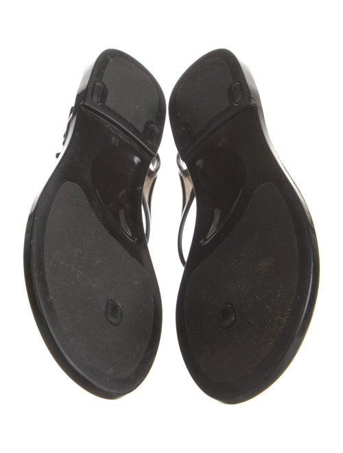 Chanel 2016 Interlocking CC Logo T-Strap Sandals