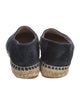 Chanel Interlocking CC Logo Velvet Espadrilles