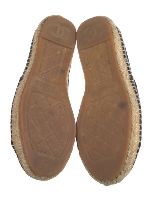 Chanel Interlocking CC Logo Velvet Espadrilles