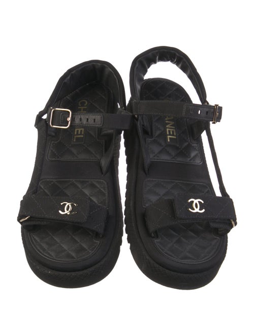 Chanel 2023 Interlocking CC Logo Sandals