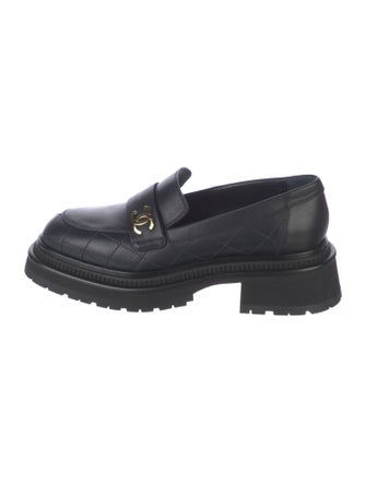 Chanel 2023 Interlocking CC Logo Loafers