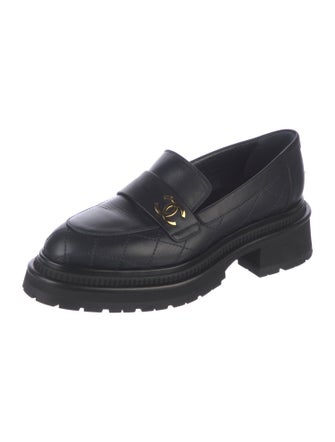 Chanel 2023 Interlocking CC Logo Loafers