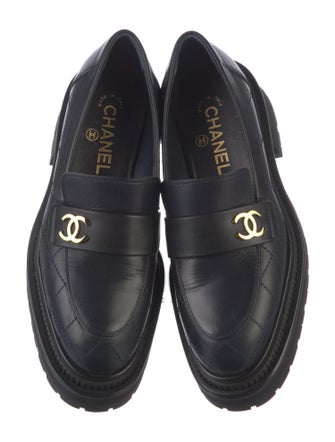 Chanel 2023 Interlocking CC Logo Loafers