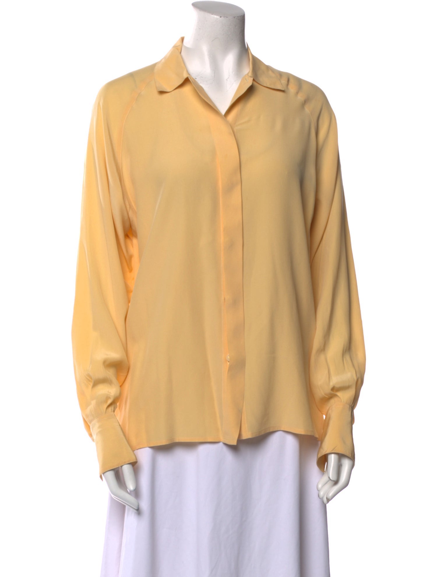 Chanel 1991 Long Sleeve Button-Up Top