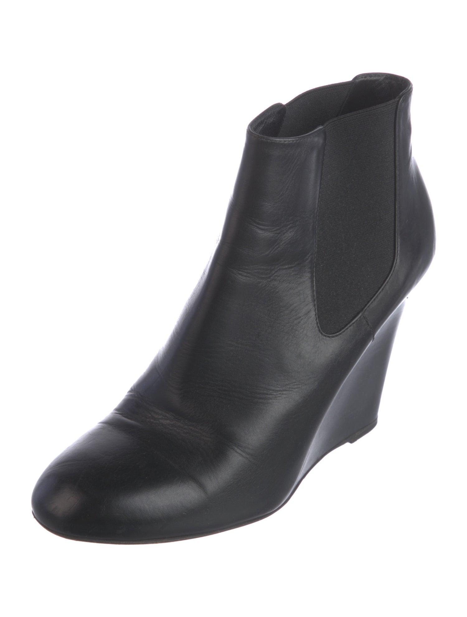 Chanel 2015 Interlocking CC Logo Chelsea Boots