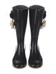 Chanel Interlocking CC Logo Rubber Rain Boots