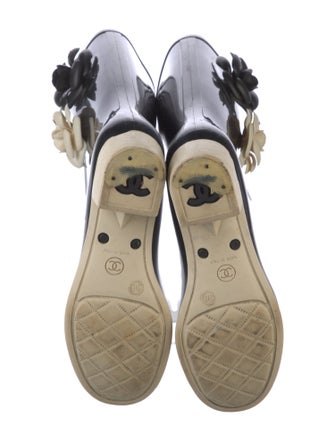 Chanel Interlocking CC Logo Rubber Rain Boots