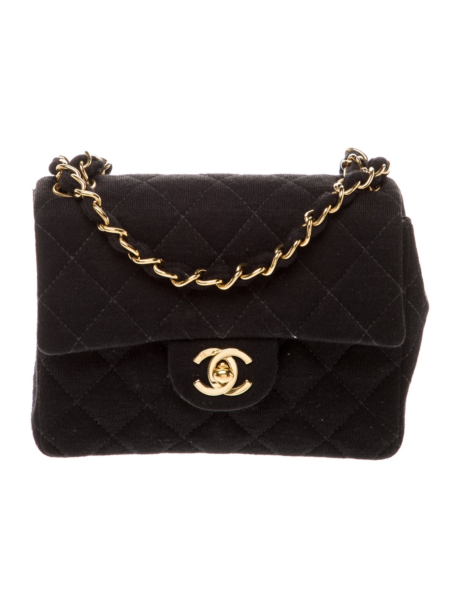 Chanel Jersey Mini Square Flap Bag