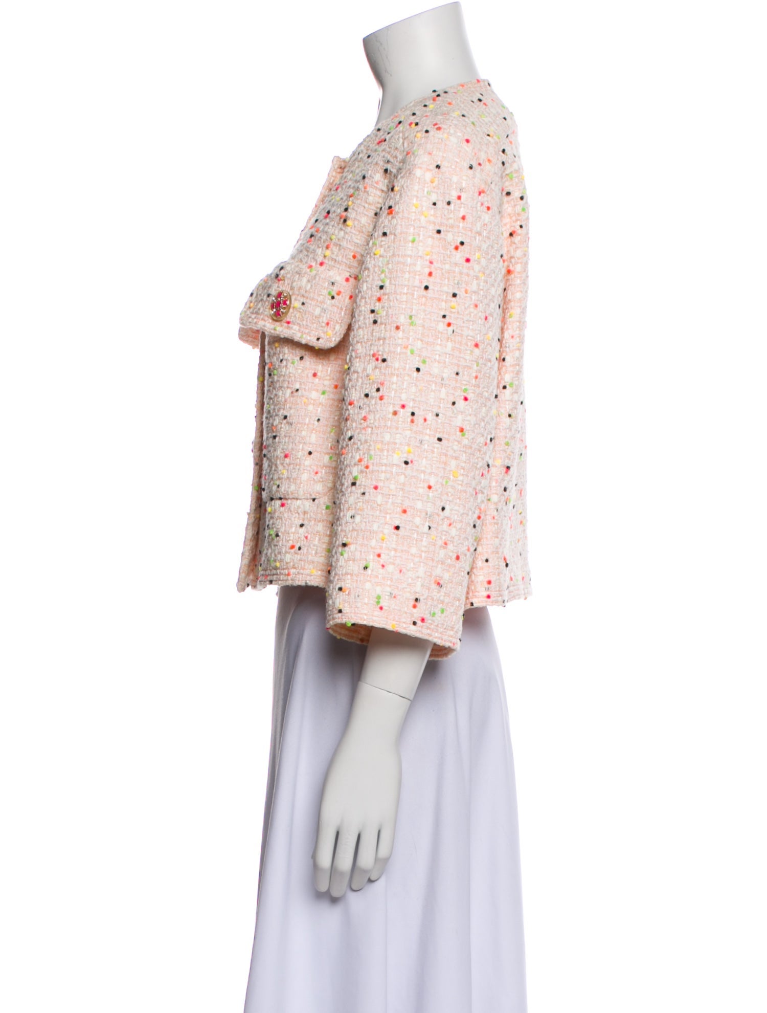 Chanel 2019 Tweed Pattern Evening Jacket