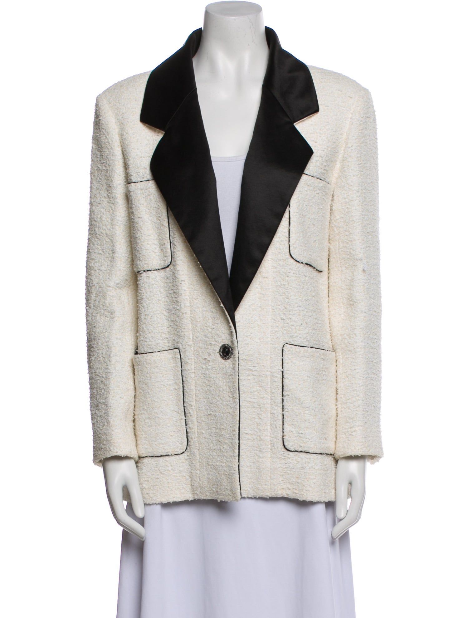 Chanel 2022 Colorblock Pattern Blazer
