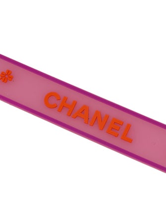 Chanel Rubber CC Clover Wrap Bracelet