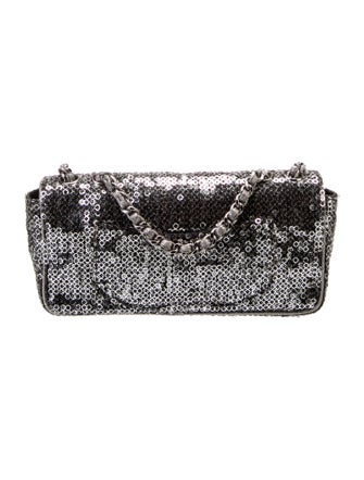 Chanel Hidden Sequins E/W Flap Bag