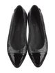 Chanel Interlocking CC Logo Leather Ballet Flats