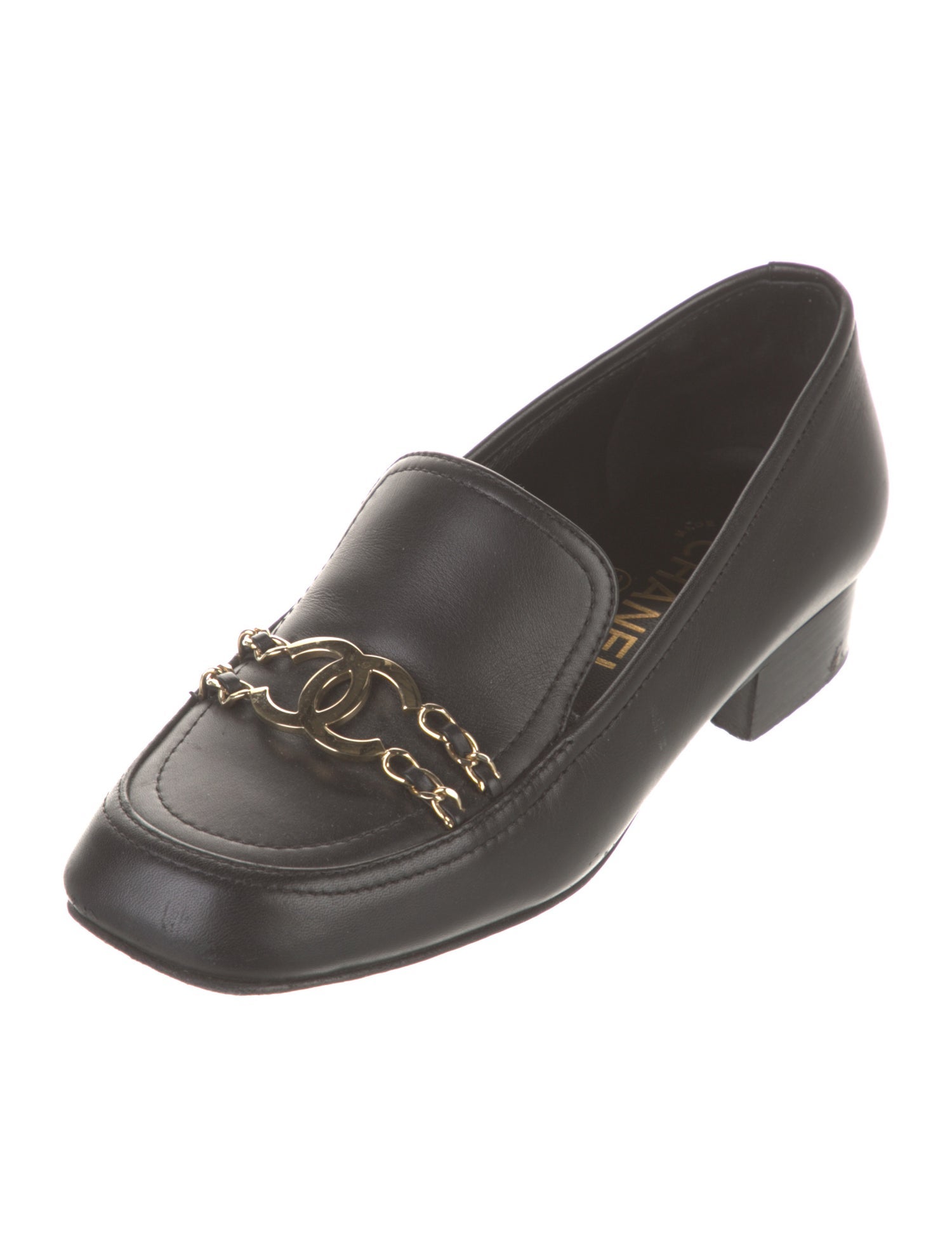 Chanel 2016 Interlocking CC Logo Loafers