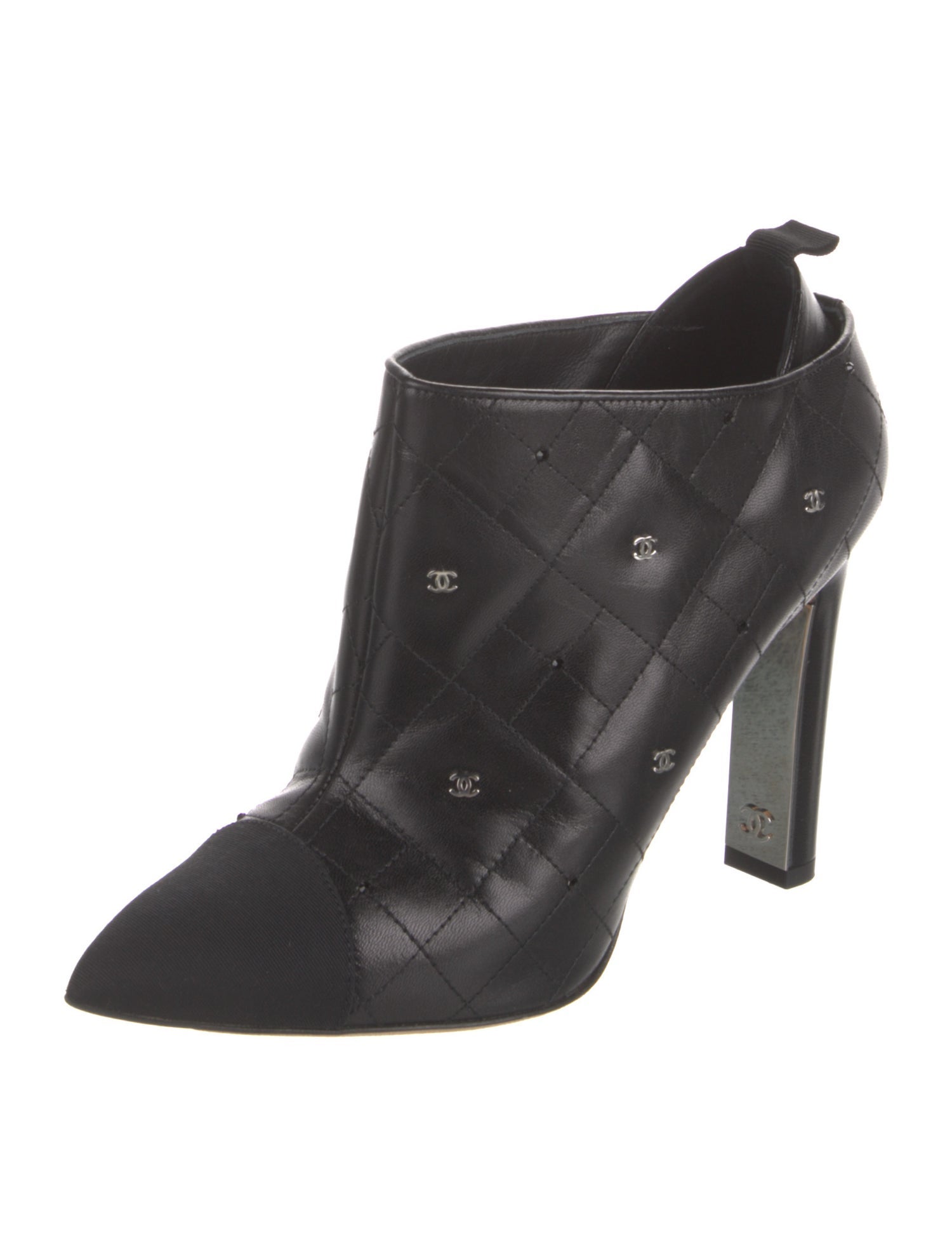 Chanel 2014 Interlocking CC Logo Boots