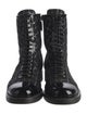 Chanel 2020 Interlocking CC Logo Combat Boots