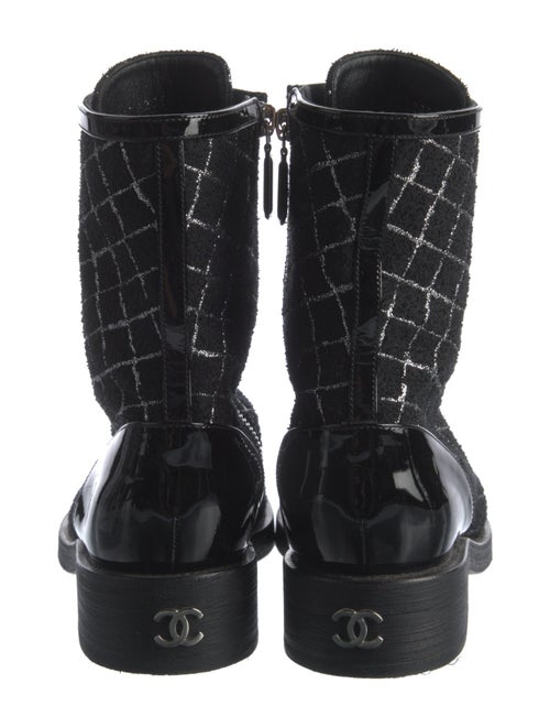Chanel 2020 Interlocking CC Logo Combat Boots
