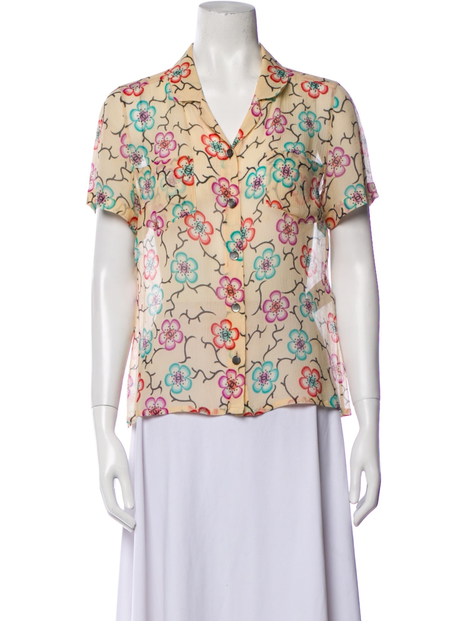 Chanel Vintage 2001 Button-Up Top