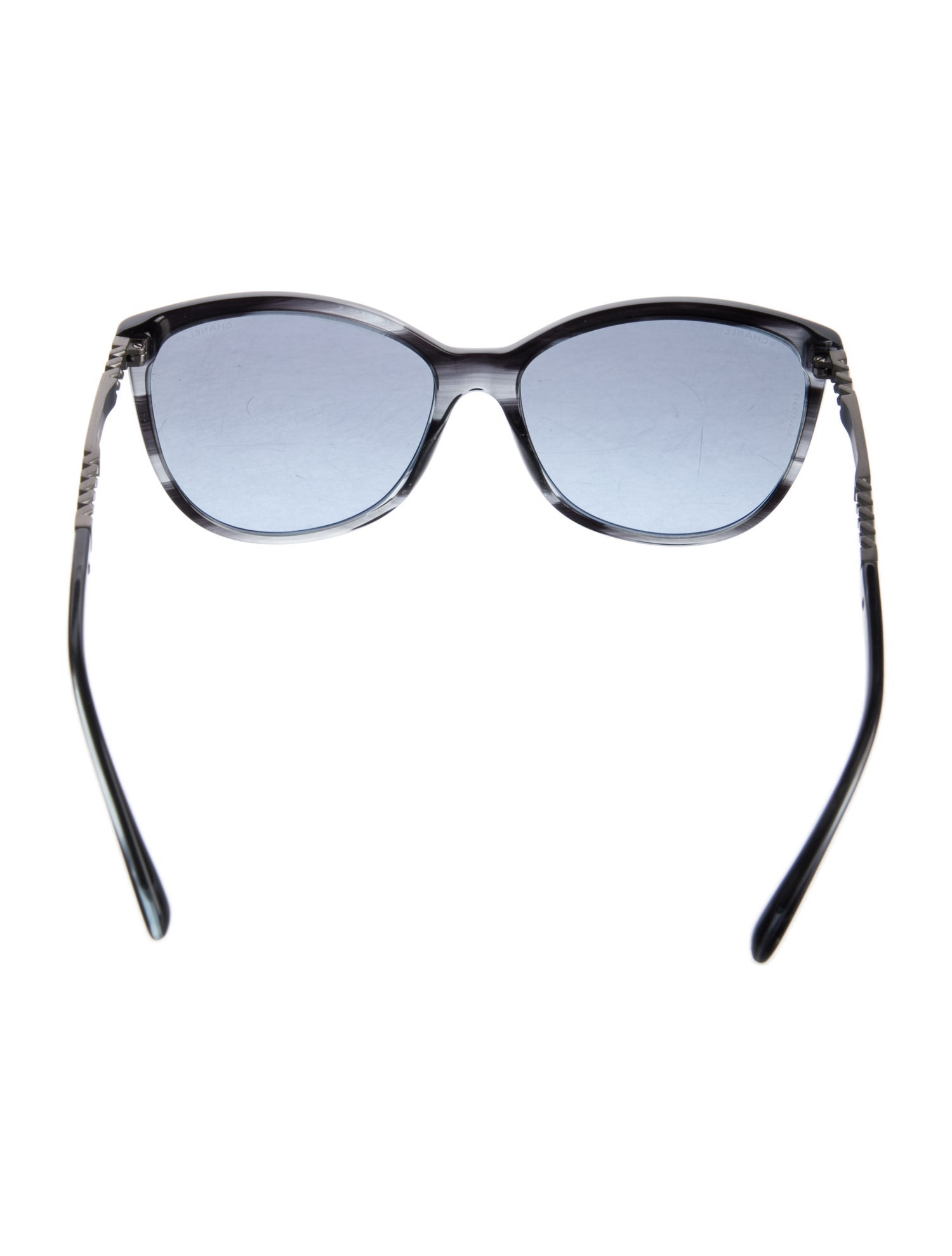 Chanel Chain-Link Accent Cat-Eye Sunglasses
