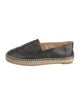 Chanel Interlocking CC Logo Leather Espadrilles
